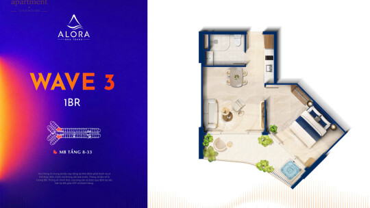 Alora Nha Trang Apartment for Sale / Do Theatre & Compound View / 1BR / 38-50 m² / VND 1.9-2.01B