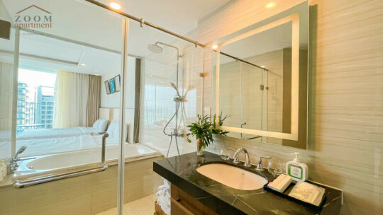 Panorama Nha Trang / Studio / Seaview Bathtub - 02 Double Beds / 55m2 / $775 (19 mils) / A2115