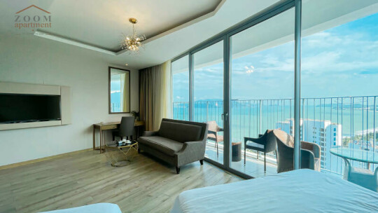 Panorama Nha Trang / Studio / Seaview Bathtub - 02 Double Beds / 55m2 / A2115