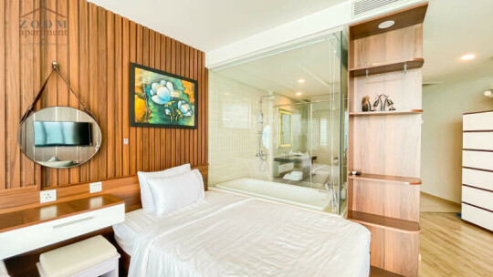 Panorama Nha Trang / Studio / Seaview Bathtub - 02 Double Beds / 57m2 / $775 (19 mils) / B2510