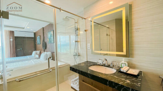 Panorama Nha Trang / Studio / Seaview Bathtub - 02 Double Beds / 57m2 / $775 (19 mils) / B2510