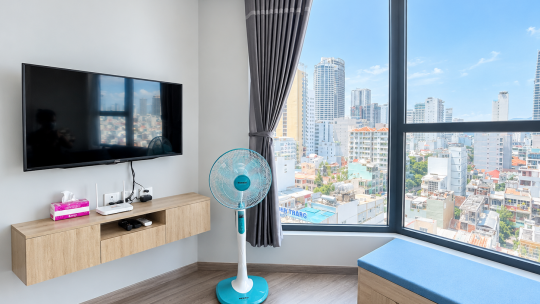 Hud Building Nha Trang / Hướng Phố / 02 Phòng Ngủ / 60m² /17 Triệu