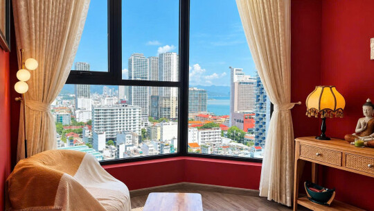 2BR Apartment for Rent HUD Building Nha Trang / City View / VND 17M