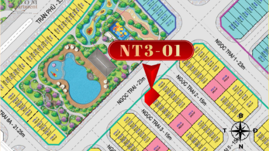 Vinhomes Pearl Bay Phú Quý Nha Trang/ NT3-01/ Phân khu Ngọc Trai/ căn góc 2 mặt thoáng/ 408,8 m²/ Thô nhà ở/ 74 Triệu